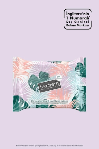 Femfresh Intimate Skin Care Genital Bölge Islak Mendili 25'li