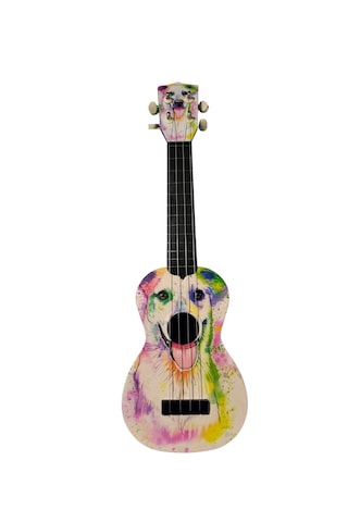 Hawiian Soprano Köpek Desenli Komposit Ukulele
