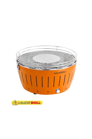 Lotusgrill S Dumansız Kömürlü Mangal - Çantalı, Taşınabilir Kamp Barbeküsü Turuncu