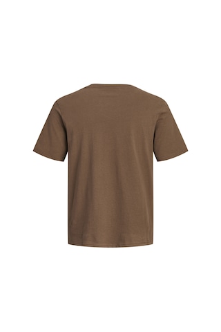 Jack & Jones Erkek Gögüs Baskili Bisiklet Yaka Tisört - Aero - 12298488 Cocoa