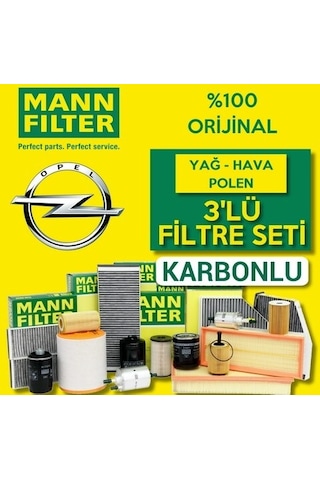 Opel Astra J 1.4 Turbo Mann-Filter Filtre Bakım Seti 2010-2015