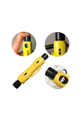 Kablo Soyucu Sıyırıcı Koaksiyel Rg11 - Rg6 - Rg56 Universal Kalem Tipi Kablo Soyucu