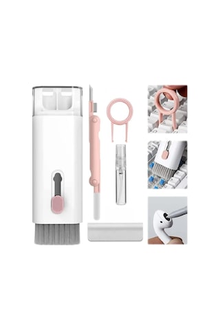 7'si 1 Arada Elektronik Temizlik Kiti - Klavye, Monitör, Cep Telefonu, Bluetooth, Kulaklık, , Apple AirPods Uyumlu, Bilgisayar Kamera Lensi T0emizleme Seti, Pembe Sku: Smgstkbc5d8bb125