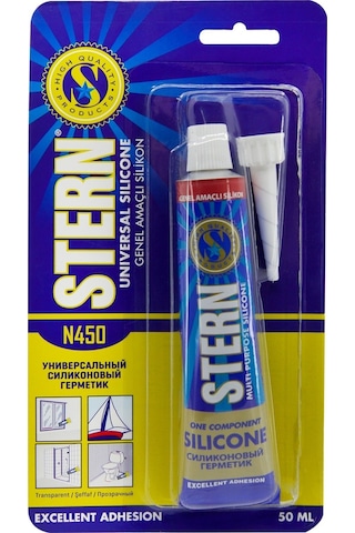 Stern Genel Amaçlı Tüp Silikon 50 Gr Şeffaf -40 +180 Şeffaf Şeffaf