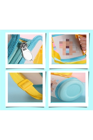 Skycity Çocuklar İçin Akıllı Paslanmaz Çelik Suluk, Kargo Koluyla Dışarıda Kullanım, 500ml Sarı, Öğrencilere Ve Hediyelere Uygun Sarı