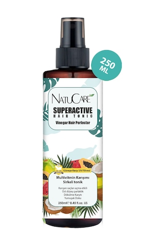 Natucare Dökülme Karşıtı Ve Güçlendirici Multivitamin Sirkeli Tonik 250 ML