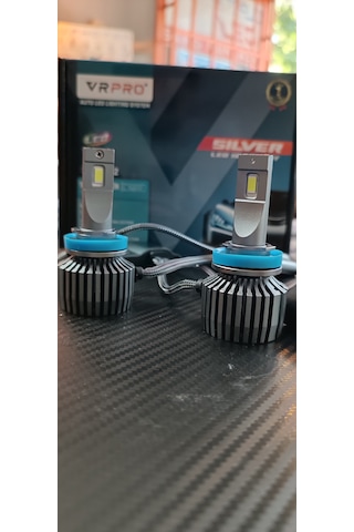 H11 Vrpro Silver 6000k-6500k Xenon Saf Beyaz Işık Ledvzenon 18000