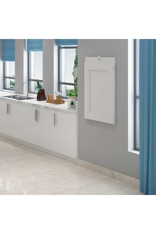 60x90 Cm Duvara Monte Çerçeveli Tablo Masa 1. Sınıf Beyaz MDF
