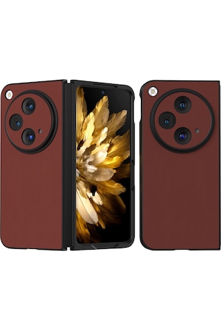 Oneplus Open/oppo Find N3 Deri Desenli Plastik Kılıf-al3156