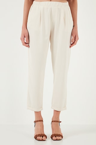 Lela Slim Fit Normal Bel Boru Paça Bayan Pantolon 668Yp5372 Taş