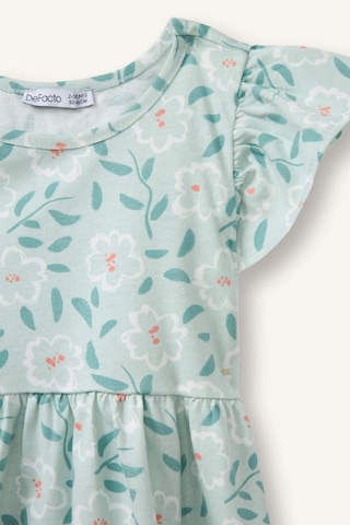 Defacto Desenli Askılı Elbise Kız Bebek H2176a526smgn1114 Yeşil-gn1114
