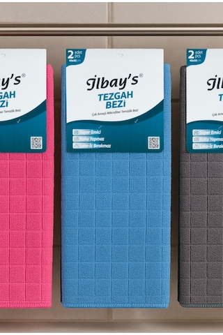 İlbay S Mikrofiber Tezgah Bezi 2'li 40 x 40 CM