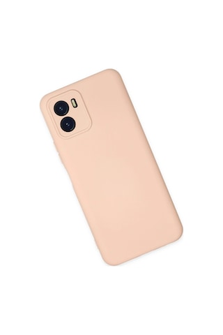 Uryport Vivo Y15s Kılıf Nano İçi Kadife Silikon - Pudra