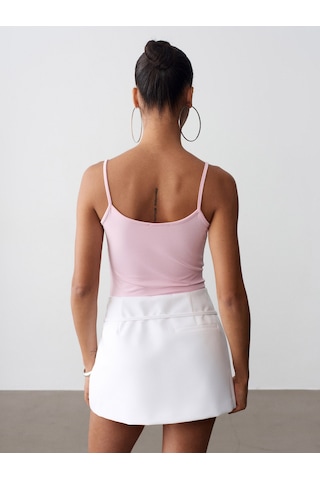 Dilvin 20901 İnce Askılı Top-toz Pembe Toz Pembe