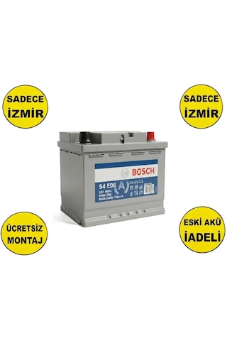 Bosch S4 E06 Efb 12 V 60 Ah Start-stop Akü-yerinde Montaj