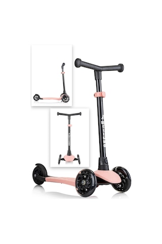 Wellgro Işıklı Scooter, Ayarlanabilir Yükseklik, Ön Tekerleri Işıklı, Pembe Pembe