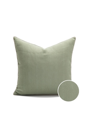 Springsun Nordik Tarz Bitki Desenli Krem Yeşil Yastık Kılıfı - 45x45cm Dolgu Yok - Konforlu聚酯 Kumaş - Canlı Salon Dekoru Diğer