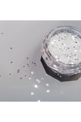 1mm Mini Köpüklü Yıldız Tırnak Glitter Köpüklü Pentagram Tırnak Dekorasyon Tırnak Salonu Tasarım Sevimli Aksesuarları Dıy Tırnak Sanat Tasarım Black