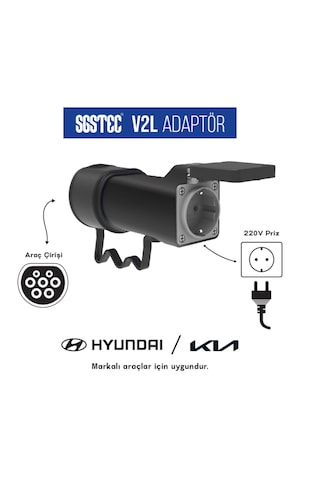 Sgstec Hyundai - Kia V2l Adaptör Priz V2L-1p0m-Hk 3.5 KW