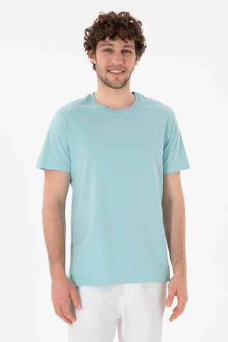 U.S. Polo Assn. Erkek Regular Fit Bisiklet Yaka Aqua Basic Tişört 50305928-VR007