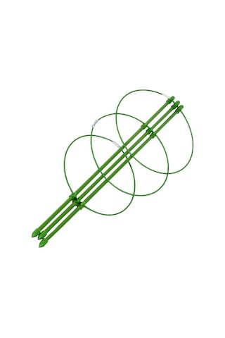 Youmex Bitki Tüp Sarmal Destek Ağiç, 7mm Çubuk Triangular Yapı, Yeşil Elektrostatik Boya, Boyut Ayarlanabilir, Çiçek-baklagil-biber-gül İçin