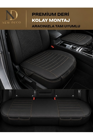 Isuzu D-max Araçlara Uyumlu Premium Deri 3 Parça Oto Koltuk Minderi Araca Uyumlu 4 Mevsim Kolay Montaj 66199497