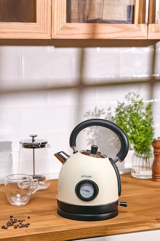 Emsan Turtle Kettle Cream