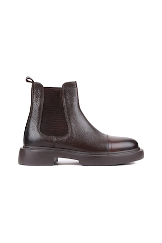 Shoetyle - Kahverengi Deri Erkek Chelsea Bot 250-080-920-kahverengi Kahverengi