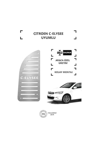 A&g Tuning Citroen C Elysee Ayak Dinlendirme Pedalı Krom Ayak Dayama Pedalı Kgagpedal000024