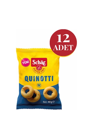 Schar Quinotti Glutensiz Kinoalı Halka Kraker 12 x 40 G
