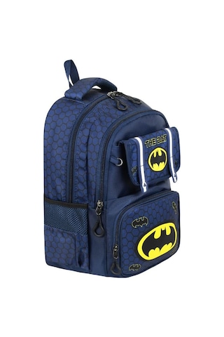 İlkokul Çantası 3'lü Set 42 30 Cm Beslenme Çantası Kalem Kutusu Ortopedik Sırt Erkek Çocuk Kids Bag Lacivert