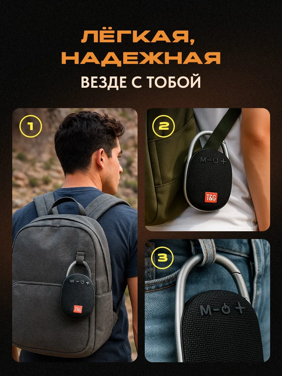 Gadzet 1 Klipsli Kablosuz Bluetooth Mini Hoparlör 429117281