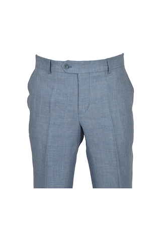 Cengiz İnler Yan Cep Fermuarlı Kırçıllı Keten Pantolon Slim 001