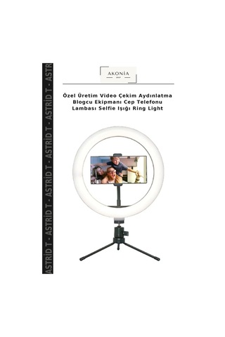 Özel Üretim Video Çekim Aydınlatma Blogcu Ekipmanı Cep Telefonu Lambası Selfie Işığı Ring Light