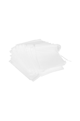 Maiyame Yüksek Kaliteli 7x9 Cm Tek Kullanımlık Çay Poşetleri - 100 Adet, Pratik Ve Güvenli Çay Demleme Çözümü Beyaz