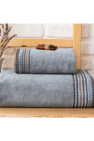 Schafer Home Rosy Armürlü Havlu 70x140 Cm 1 Parça-indigo Indigo
