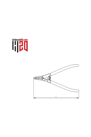 Izeltaş Dış Segman Pense Düz 140 Mm - 3301120140