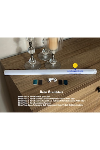 Hareket Sensörlü Led Işık 50 Cm Gün Işığı