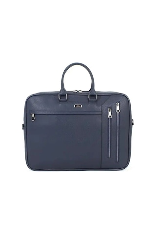 Case Club 2208-5 Laptop Evrak Çantası Büyük Boy 17.3 İnç El Omuz Çantası Lacivert
