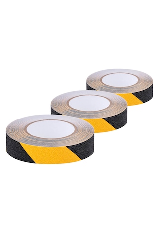 Unitape Sarı Siyah Merdiven/zemin Kaydırmaz Bant 24 Mm X 10 Mt 3 Lü Paket