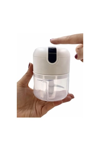 Yeni Nesil Şarjlı Sarımsak Rondosu 3 Bıçaklı Pratik Mini El Rondosu Mini Rondo Diğer