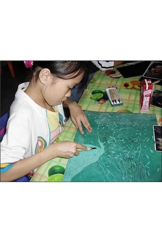 Mühürcüm Gravür Oyma Sanatı İçin Kauçuk Yumuşak Yeşil Levha Baskı Ofset