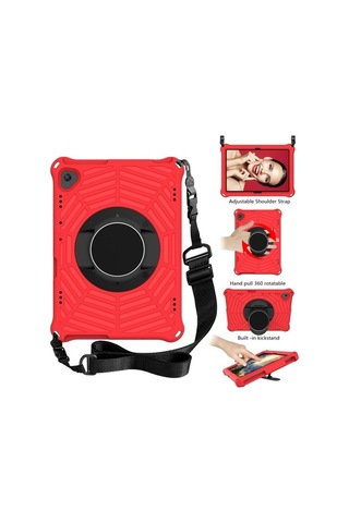 Didadodo Lenovo Uyumlu Tab M10 Tb-x505f & Tb-x605f / P10 Tb-x705f Spider King Omuz Askılı Tutucu & Kılıf Kılıf