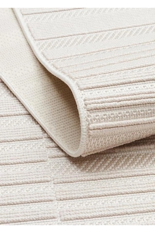 Eko Halı Mono Loop 01 Beige Sisal Görünümlü Bukleli Kaymaz Tabanlı Yıkanabilir Halı Bej