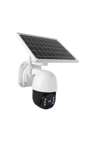 Solar Panelli Su Geçirmez Gece Görüş Destekli Wifi Bağlantılı Güvenlik Kamerası 5122