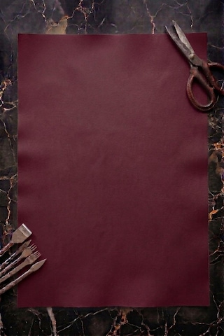 Kendinden Yapışkanlı Deri Yama Koltuk Sandalye Araç İçi Kaplama Ve Yırtık Tamir Kumaşı Beyaz 45 Cm X 100 Cm 312 - Mat Bordo