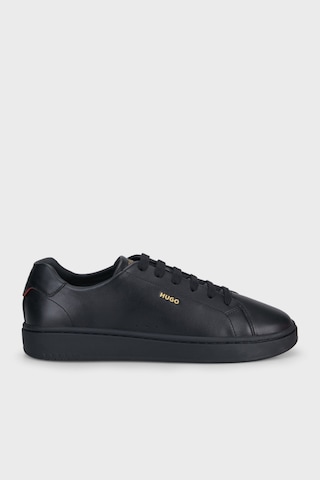 Hugo Deri Logolu Sneaker Ayakkabı Erkek Ayakkabı 50569002 007 Siyah