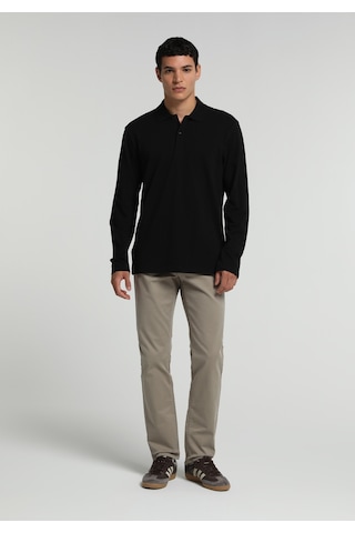 Colin's Colins Regular Fit Polo Yaka Düz Erkek Siyah Uzun Kol Tişört Cl1082503 Q1.v2 Blk