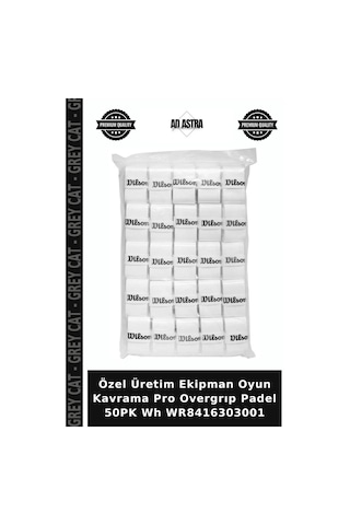 Özel Üretim Ekipman Oyun Kavrama Pro Overgrıp Padel 50pk Wh Wr8416303001 Beyaz