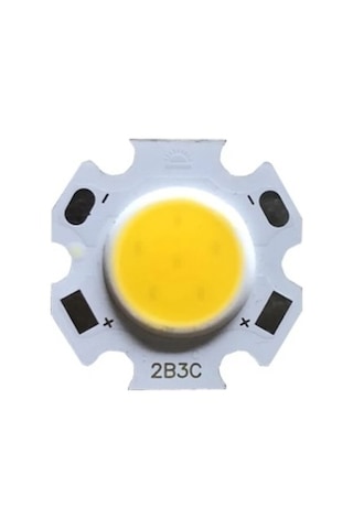 5 Adet 3w Cob Power Led Çip Ray Spot Ledi 3 Watt 9-12v Beyaz Renk